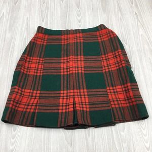 Rally-Klad Girls Plaid Wool‎ Skirt Size 12